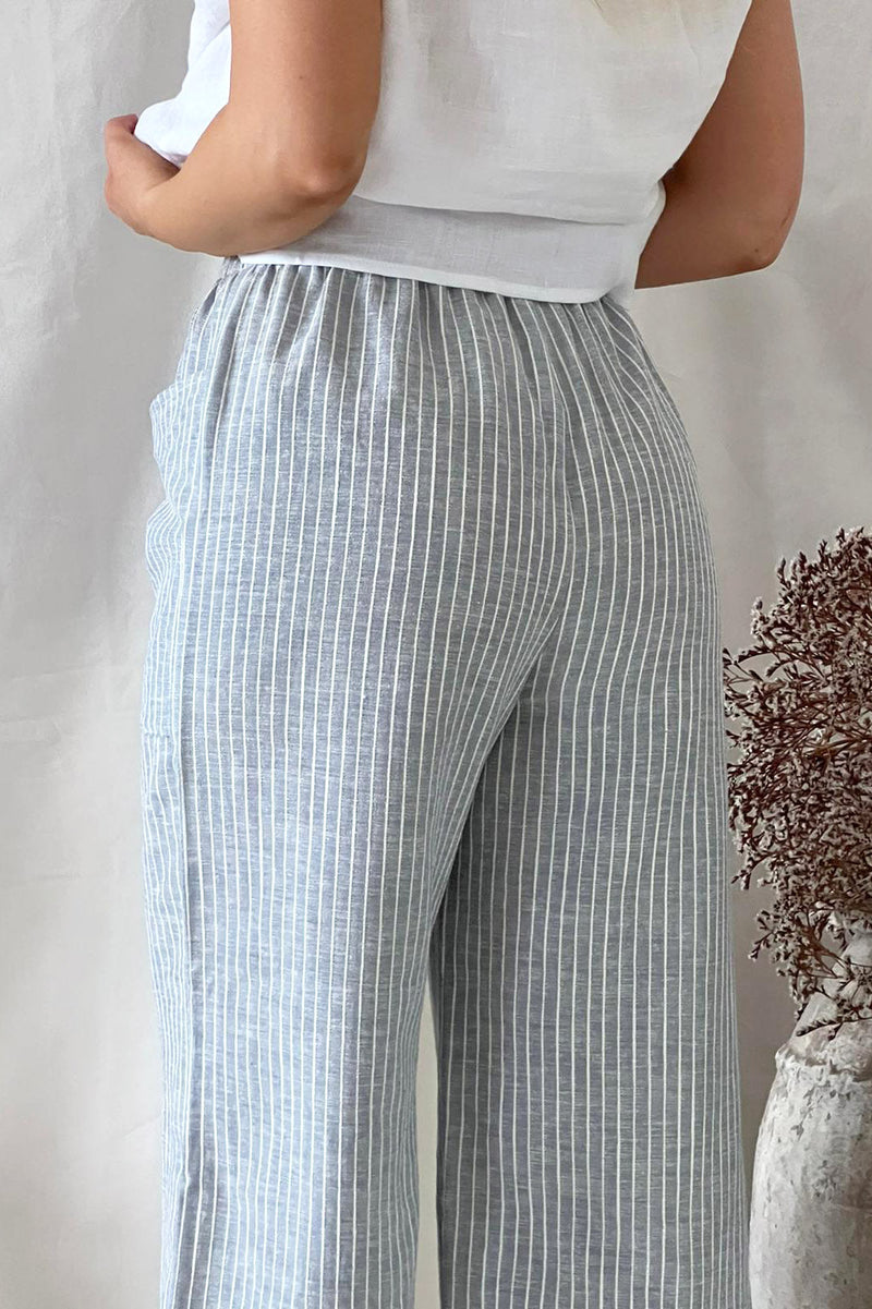 Carpenter pants, blue stripe
