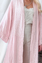 Chateau linen kimono, rose