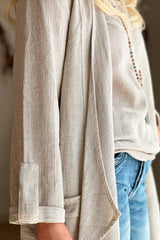 Chiara cotton jacket, sand
