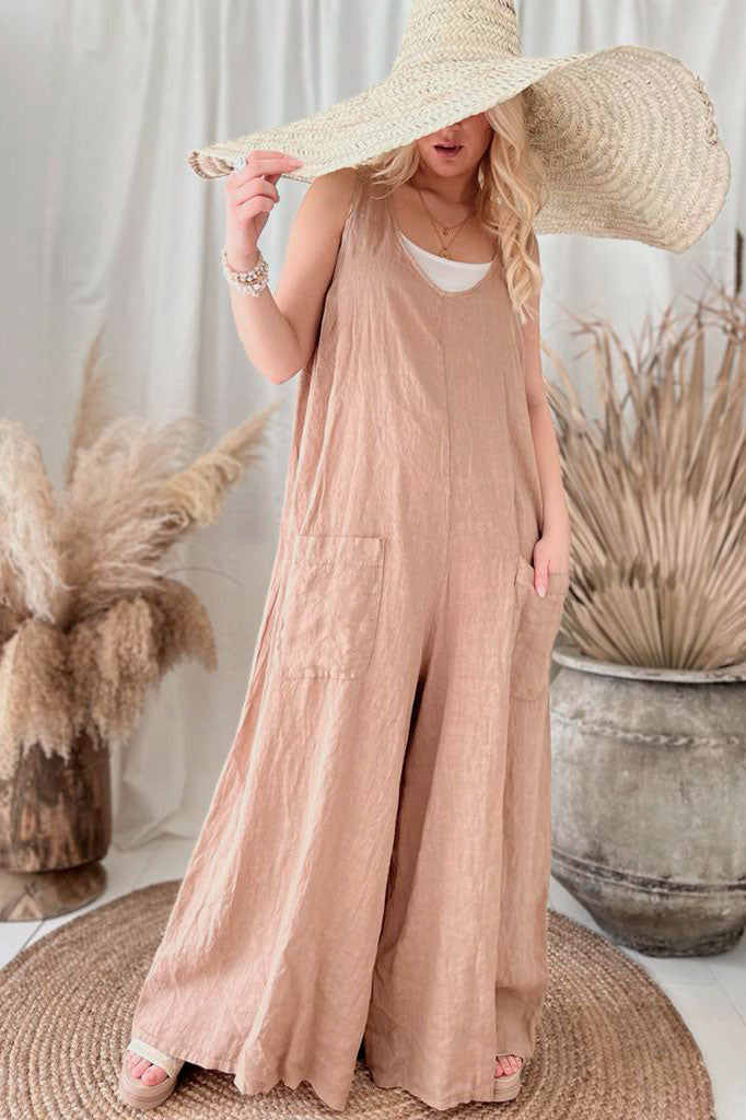 Clemence jumpsuit, caramel