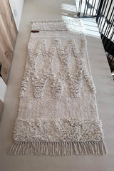 Diamonds cotton carpet 70x150, off white
