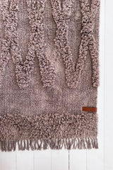 Diamonds cotton carpet 70x150, taupe