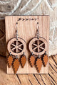 Dreamcatcher earrings, sienna