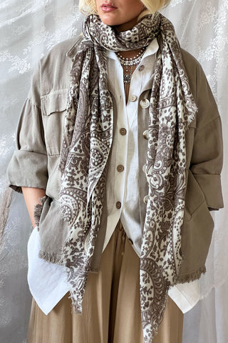 Ellison cotton jacket, taupe