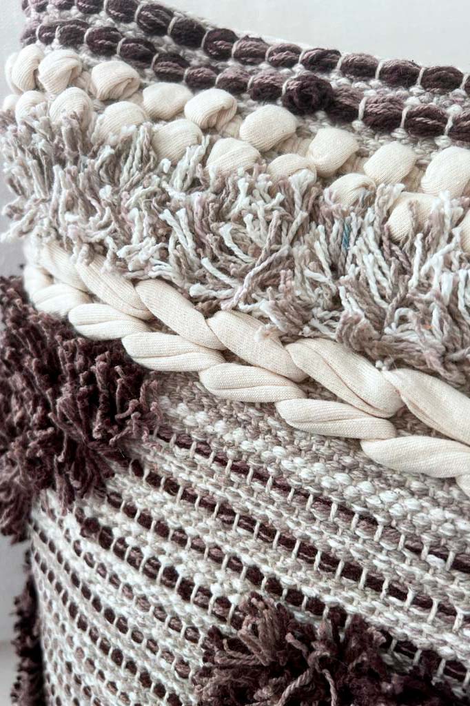 Fernando wooly cushion cover, brown