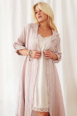 Fool for love linen jacket, light pink