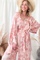 Harper kimono, rose print