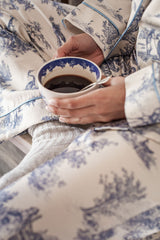 Heart's desire pyjama set, blue toile