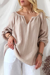Jasmine cotton shirt, beige
