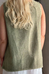 Kylie cotton top, khaki
