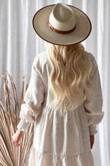 Lindsay linen dress, cream