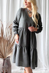 Lindsay linen dress, graphite