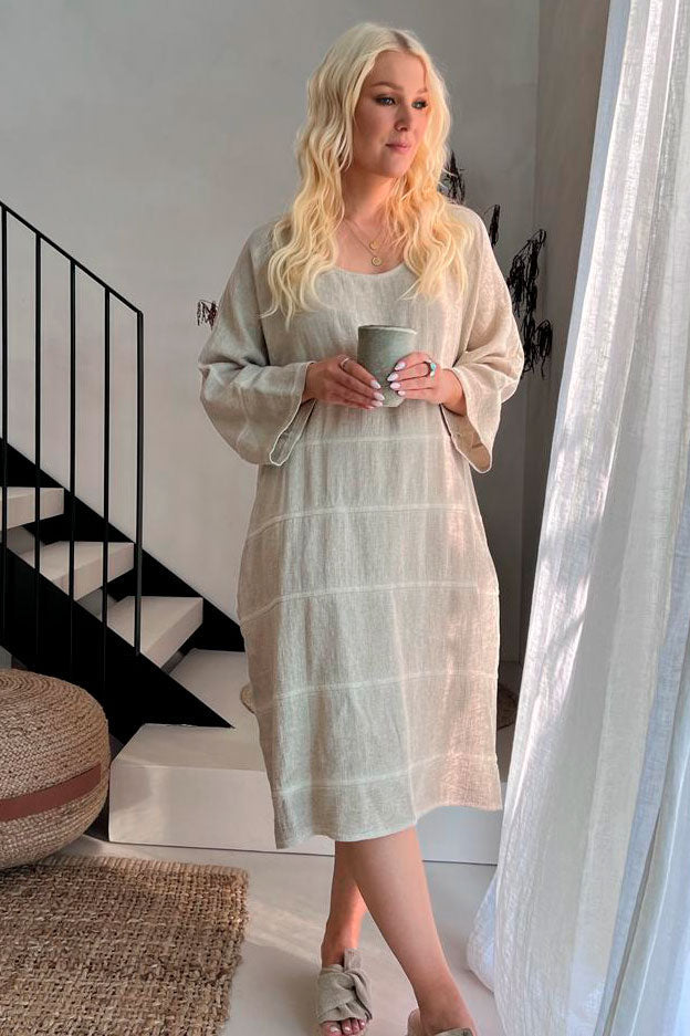 Luna cotton dress, sand