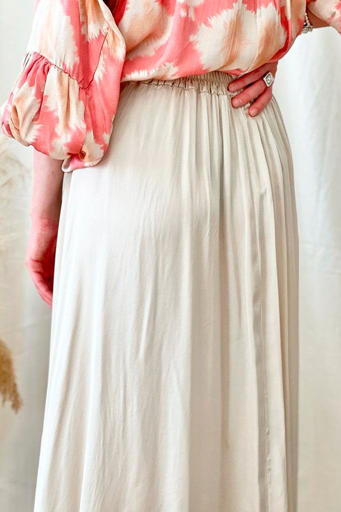 Noelle viscose skirt, beige