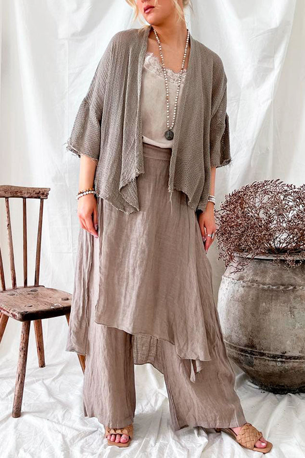 Nomade linen pants, taupe