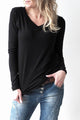 Bamboo basics longsleeve, black