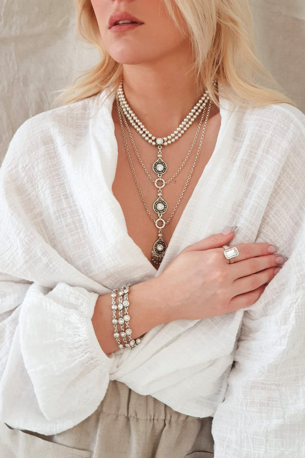 Saray bracelet, silver