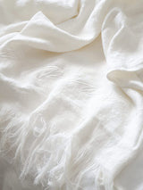 Bypias linen snooze blanket, white