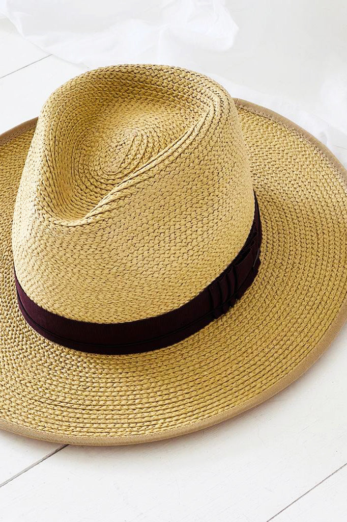 Reno straw sun hat, tan