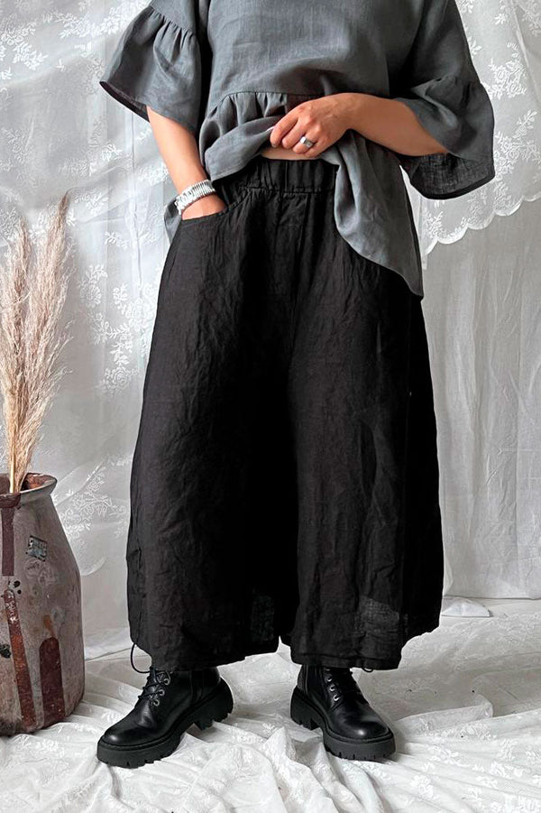 Rowan flared pants, black
