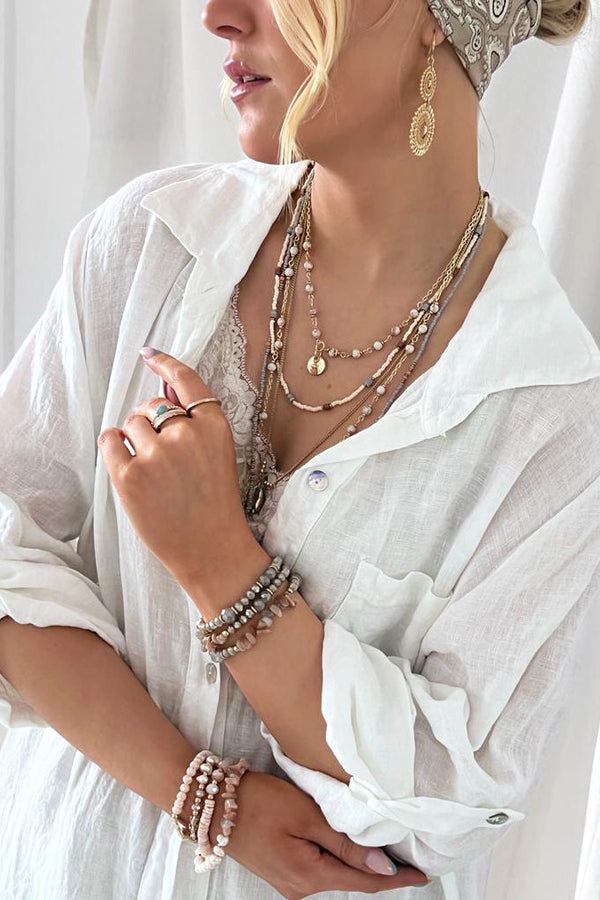 Selma bracelet, beige