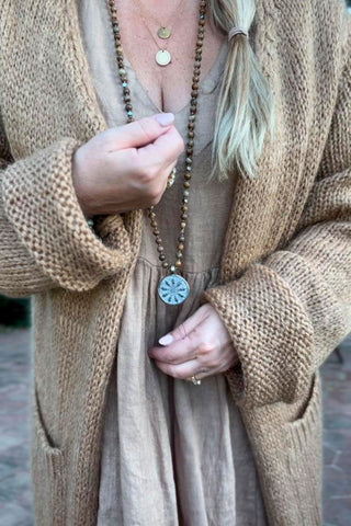 Slowly morning cardigan, caramel