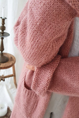 Slowly morning cardigan, peach blush