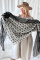 Shellie wool scarf, dark grey