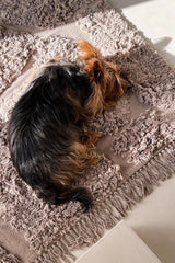 Stones cotton carpet 140x200, taupe