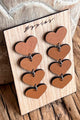 Heart earrings, sienna