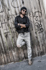 John linen shirt, black