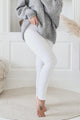 Bamboo leggings long, white