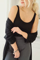 Bamboo basic top, black