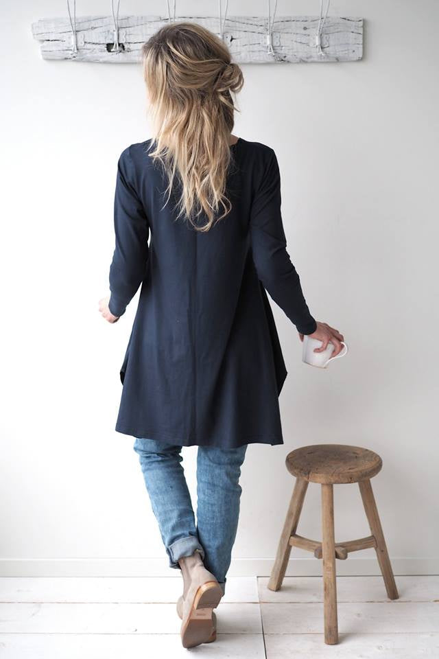 Bamboo moment tunic, navy