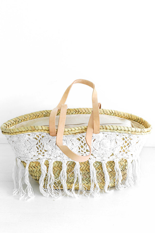 Basket bag 080174/4, natural/white